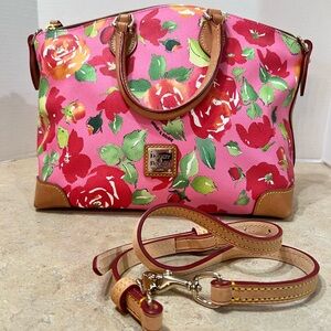 Dooney & Bourke Rose Patterned Satchel!